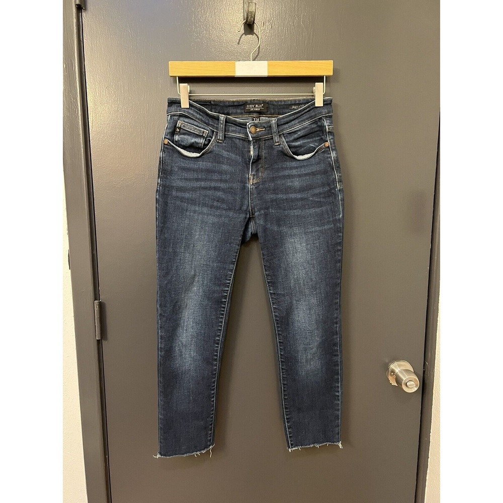 Judy Blue Jeans Women Sz 7/28 Skinny Fit Stretch Dark Wash